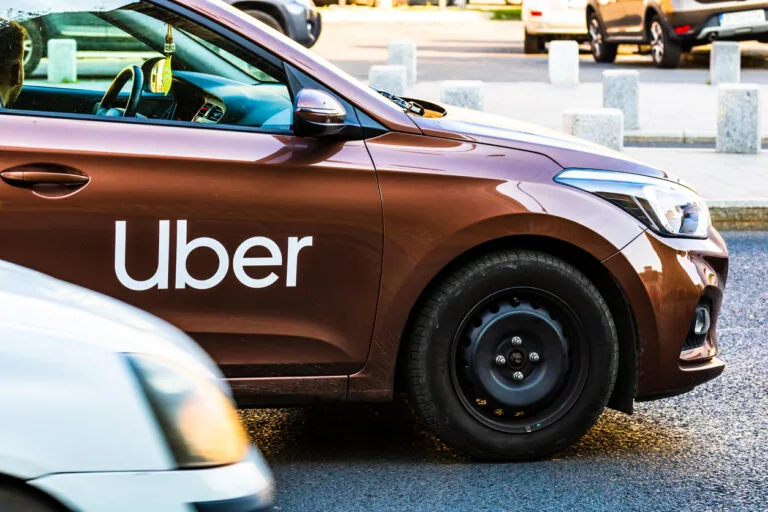 Uber car in Maryland