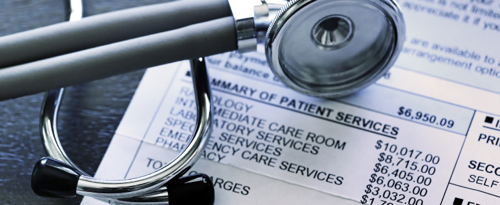 medical bills from a hospital