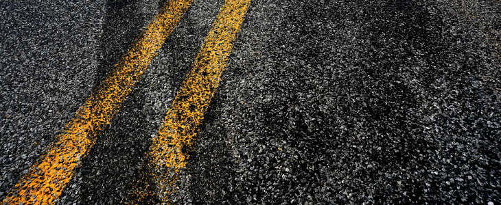 tire marks on road