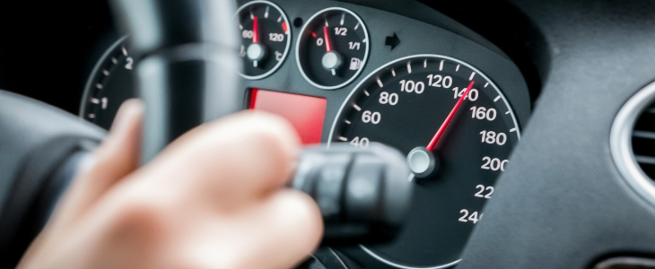 Car speeding