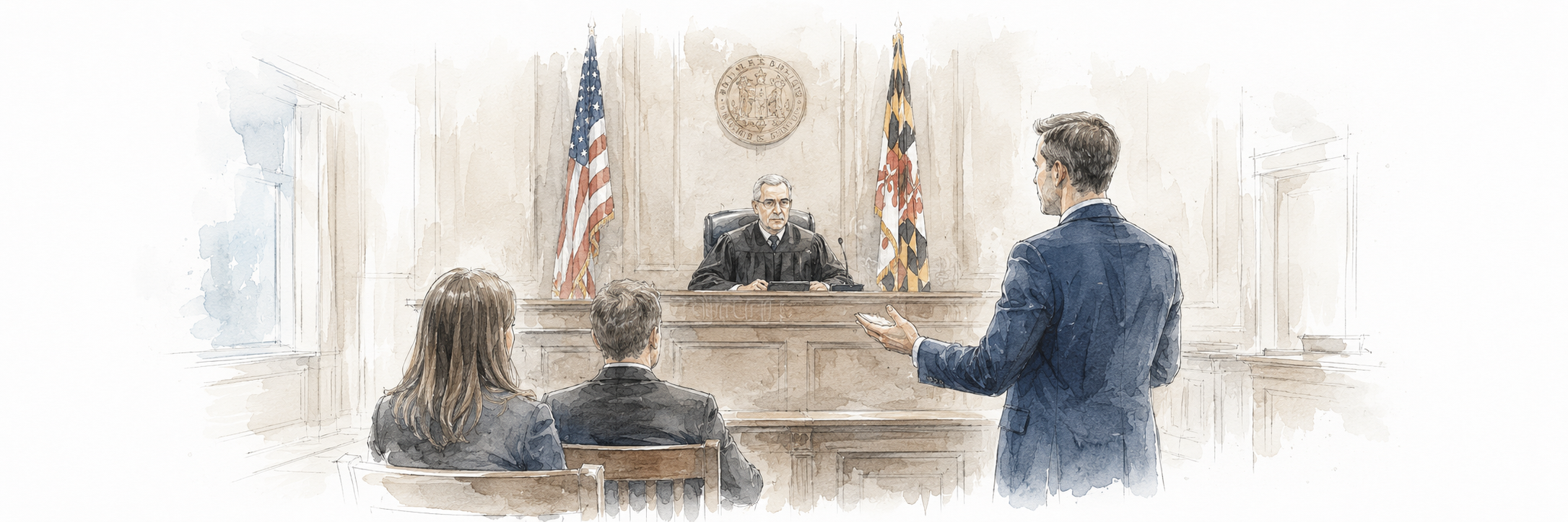 a courtroom during a personal injury trial